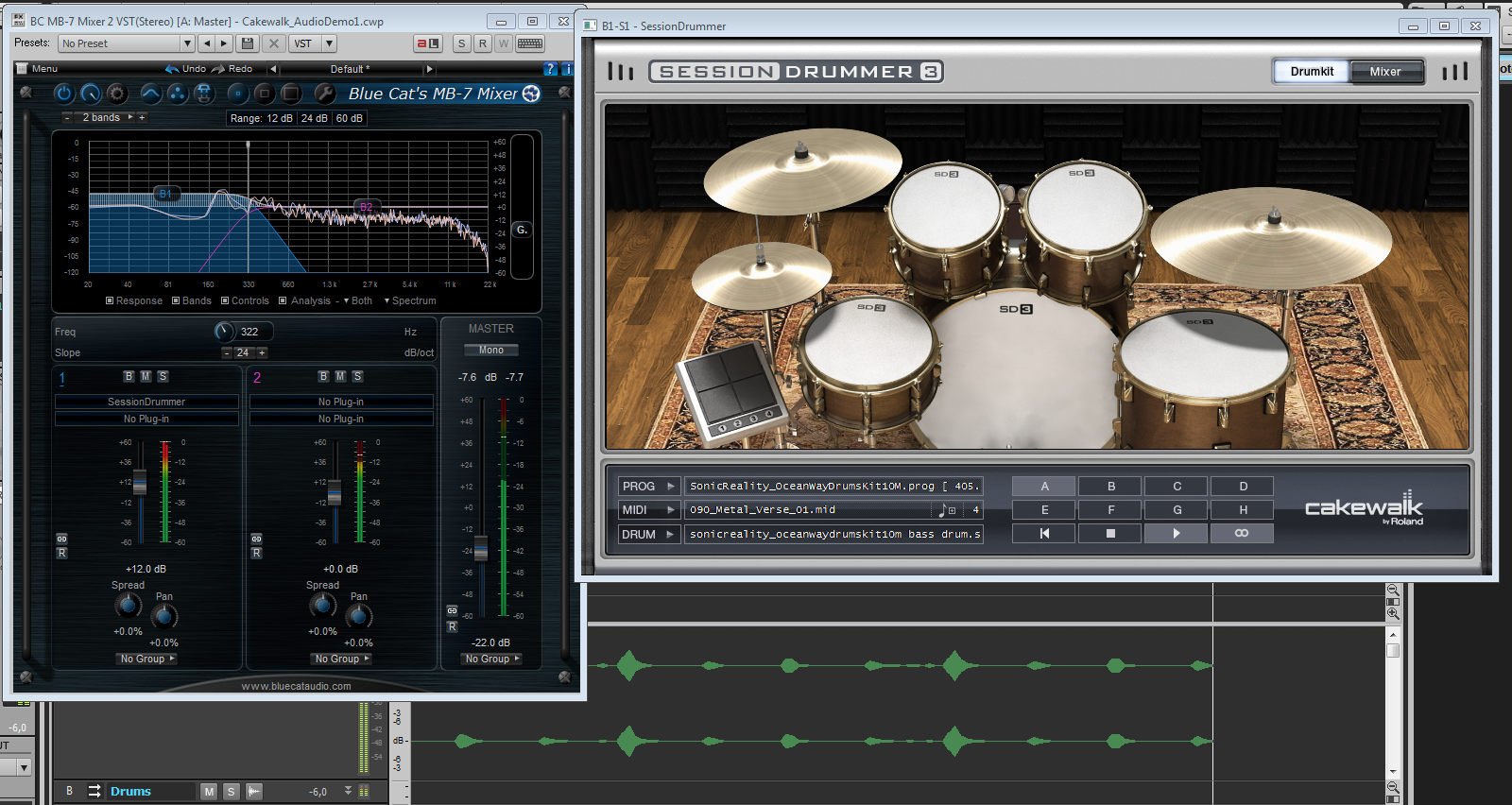 session drummer 3 sonar 8.5 how to