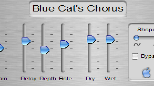 Aqua Brushed Skin for Blue Cat's Chorus, by Blue Cat Audio