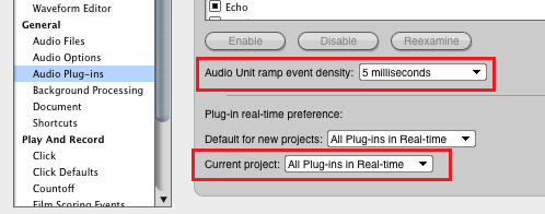 Step 00 - In the Preferences pane, change the plug-in mode and adjust the events density (lower is more precise but higher CPU)