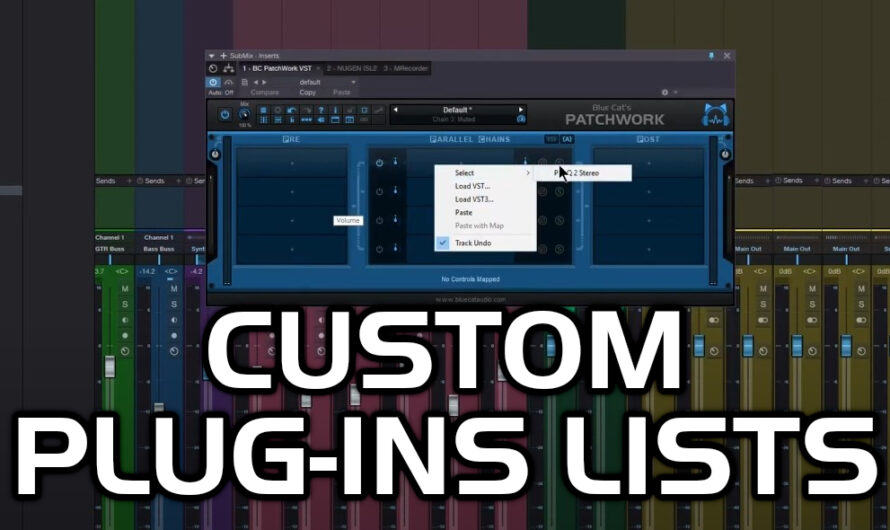 Creating Custom Plugin Lists In Blue Cat’s PatchWork