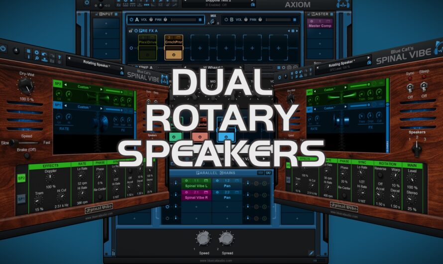 How To Simulate Stereo Dual Rotary Speakers (A La David Gilmour’s “Doppolas”) With Plug-Ins