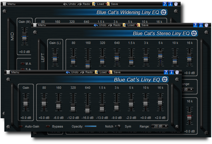 Blue Cat's Liny EQ Pack - Professional Linear Phase Equalizer Plug-ins Bundle (VST, AU, RTAS, DX) Blue Cat's Liny EQ Pack - Professional Linear Phase Equalizer Plug-ins Bundle (VST, AU, RTAS, DX)