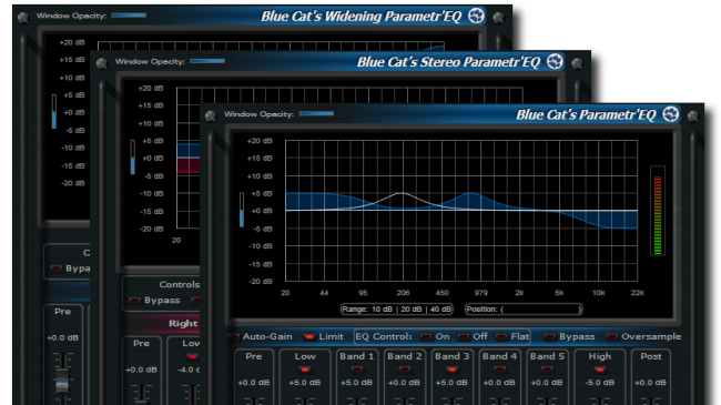 Blue Cat's Parametr'EQ Pack - Professional Parametric Equalizer Plug-ins Bundle (VST, AU, RTAS, DX)