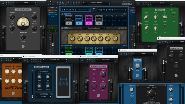 Blue Cat's Axiom - More than 100 high quality built-in plug-ins to choose from, or load any third party VST, VST3 or AU plug-in