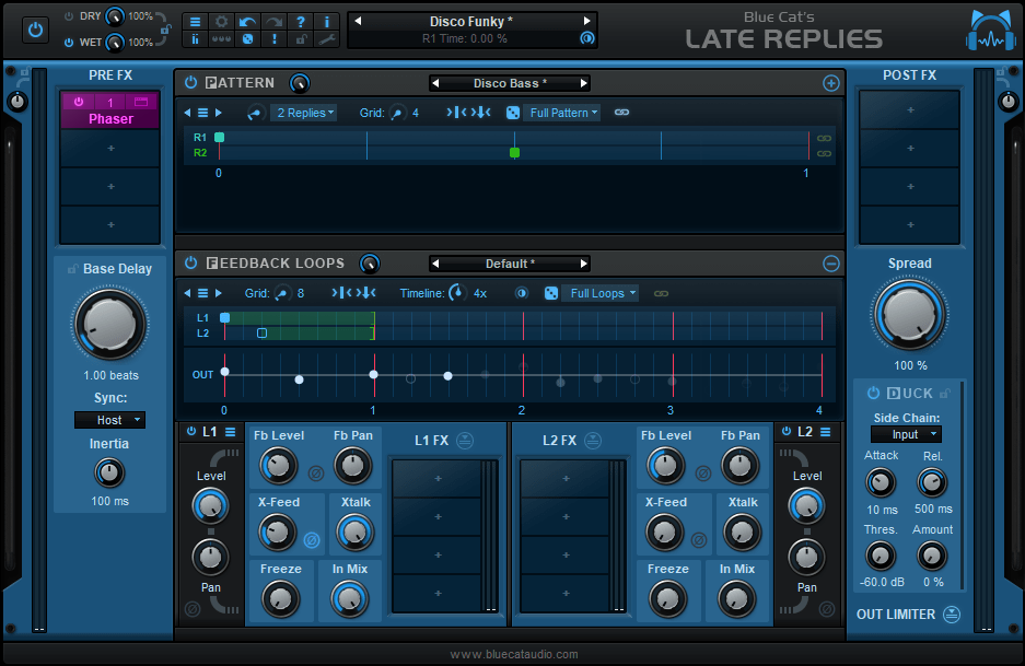 Blue Cat's Late Replies - Creative Delay & Reverb / Multi FX Plug-In & Host (VST, AU, AAX, VST3)