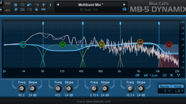 Blue Cat's MB-5 Dynamix - The All-In-One Multiband Dynamics Processor Blue Cat's MB-5 Dynamix - The All-In-One Multiband Dynamics Processor