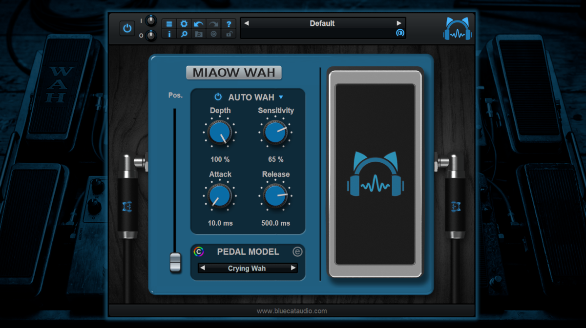 Blue Cat's Miaow Wah - Virtual Wah Pedal / Modulation Effects Blue Cat's Miaow Wah - Virtual Wah Pedal / Modulation Effects