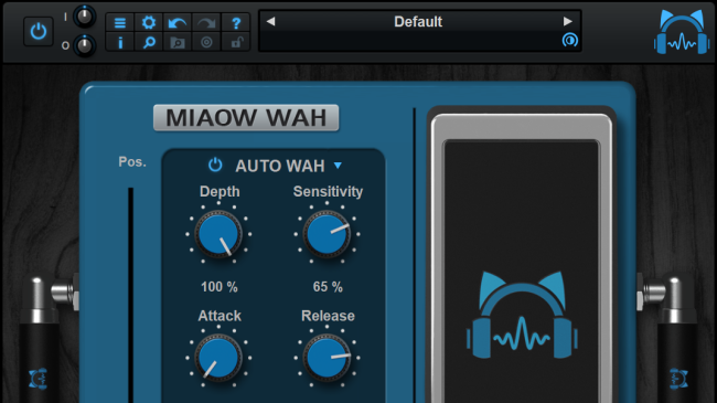 Blue Cat's Miaow Wah - Virtual Wah Pedal / Modulation Effects