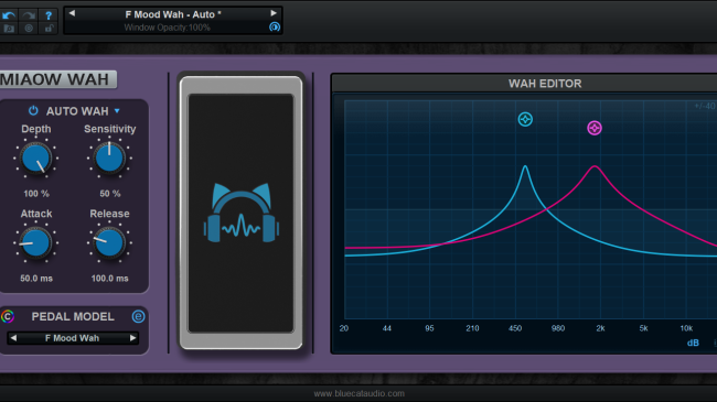 Blue Cat's Miaow Wah - Virtual Wah Pedal / Modulation Effects