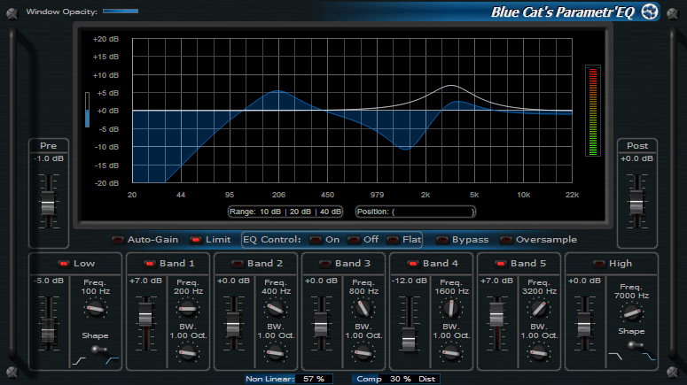 Blue Cat's Parametr'EQ - Several skins included. Choose the layout that ...