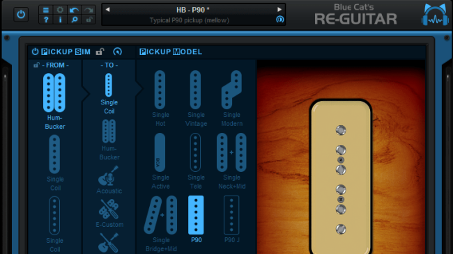 Blue Cat's Re-Guitar - Mellow P90 pickup emulation Blue Cat's Re-Guitar - Mellow P90 pickup emulation