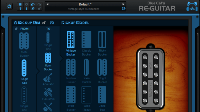 Blue Cat's Re-Guitar - Vintage humbucker simulation Blue Cat's Re-Guitar - Vintage humbucker simulation