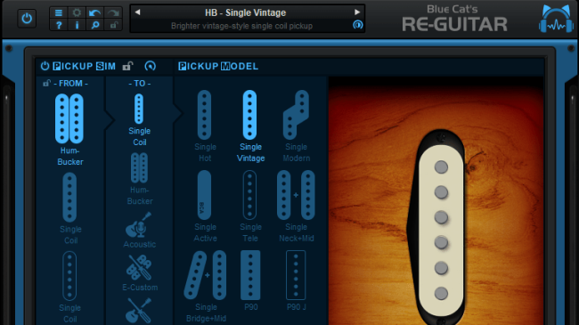 Blue Cat's Re-Guitar - Transform dual coil pickups into single coil pickups (vintage model) Blue Cat's Re-Guitar - Transform dual coil pickups into single coil pickups (vintage model)